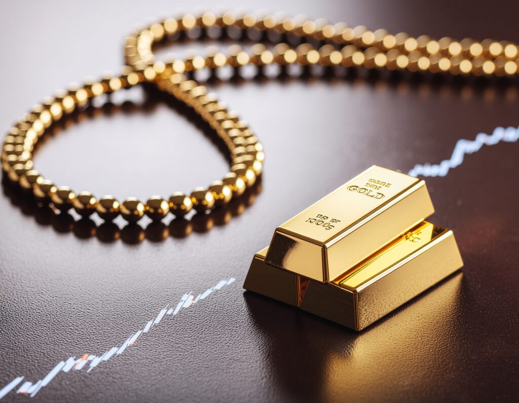 現物の金が資産として価値を持つことを視覚化